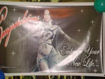Shower party tarpaulin Shower party tarpaulin