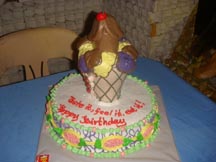 Shower and birthday cake Shower and Birthday cake