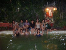 Shower party at the pool shower girls